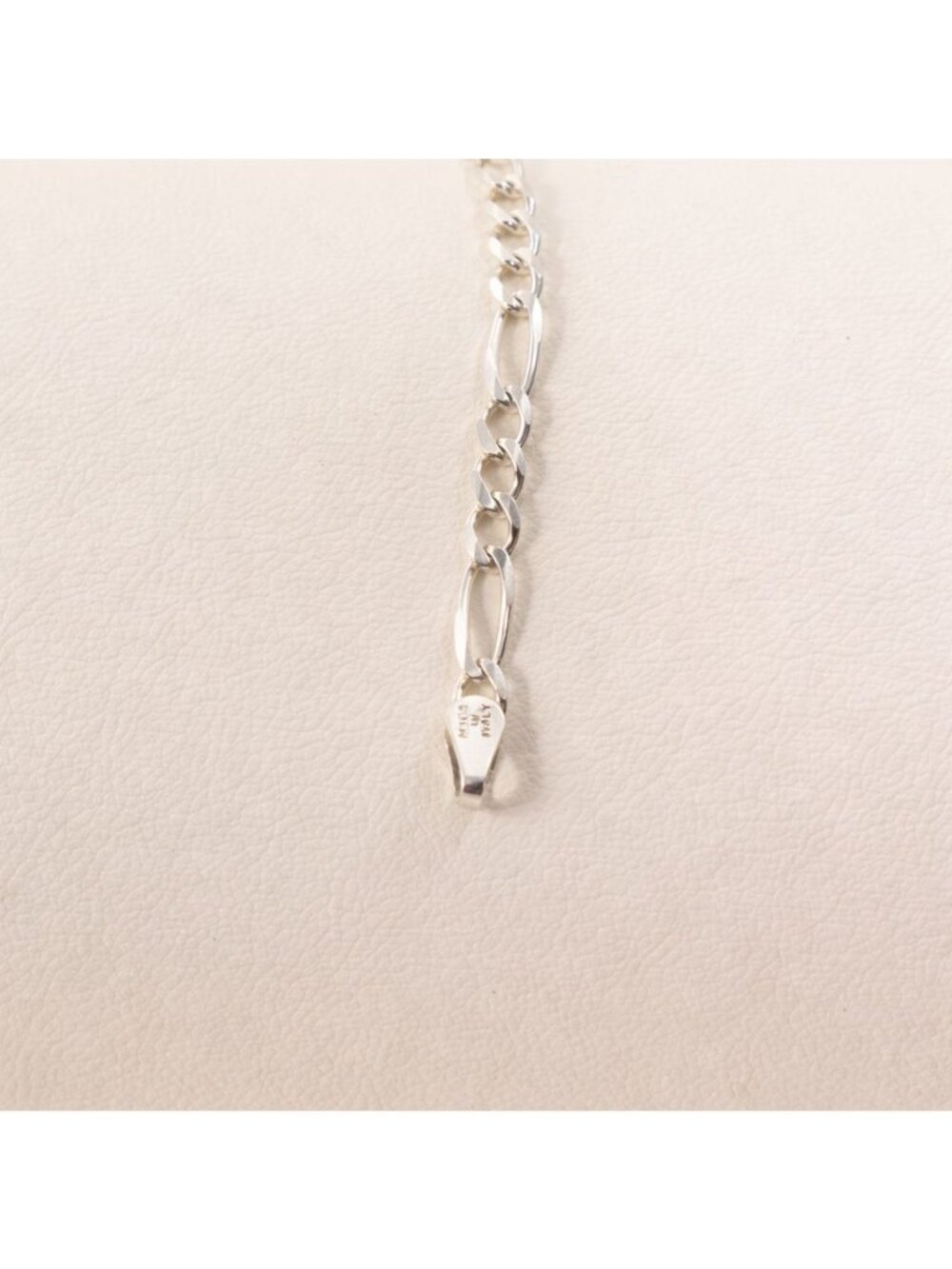 Milor 925 Sterling Silver Figaro Chain Bracelet Made in Italy 7 in - Picture 4 of 9